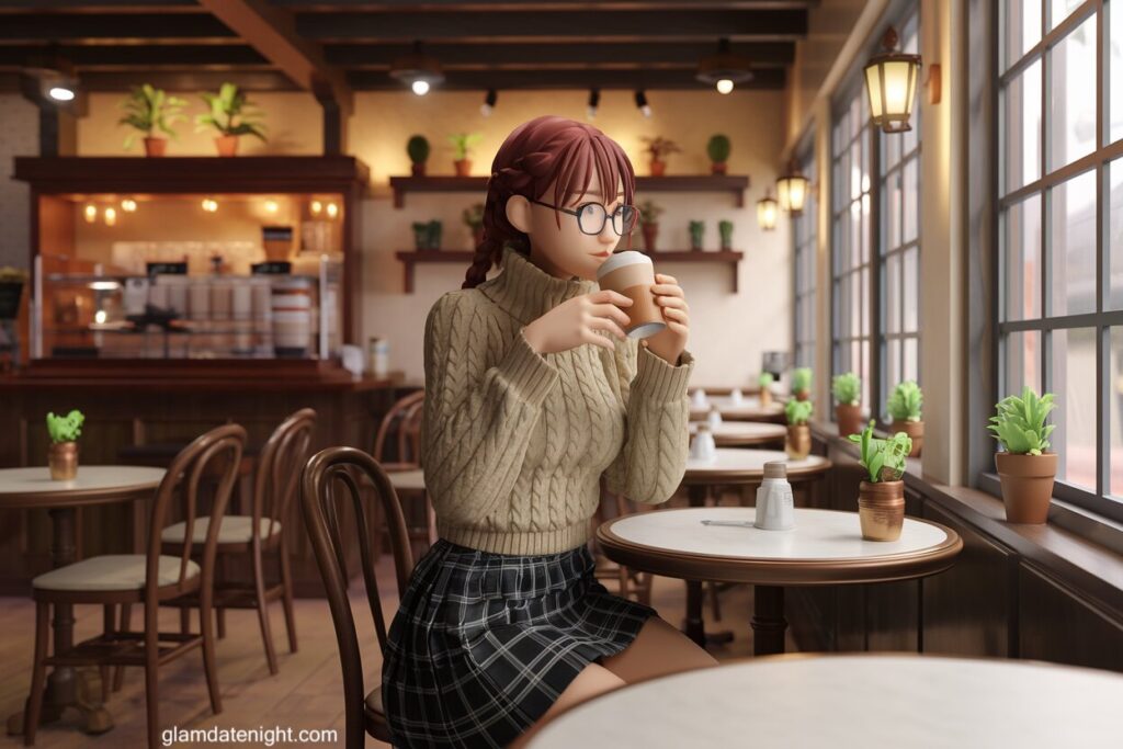 Coffee Date at a Café