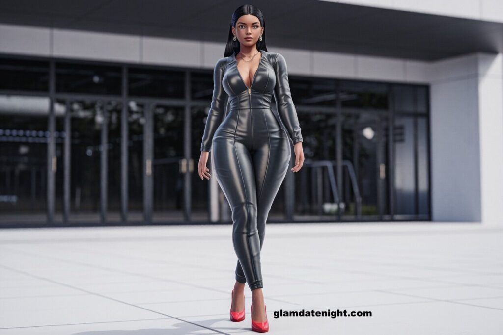 Sleek Faux Leather Jumpsuit